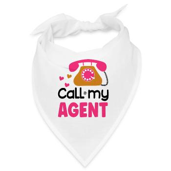 Call my agent - Bandana - Weiß - Vorne