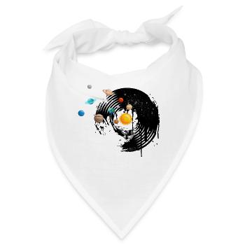 Schallplatte - Bandana - Weiß - Vorne