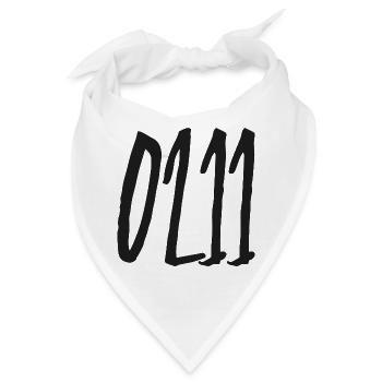 0211 Vorwahl Düsseldorf - Bandana - Weiß - Vorne