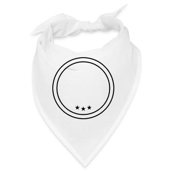 kreis emblem - Bandana - Weiß - Vorne