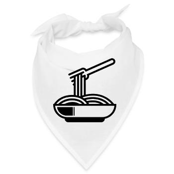 Spaghetti symbol - Bandana - Weiß - Vorne