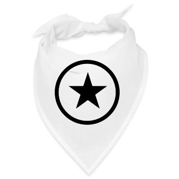 stern symbol - Bandana - Weiß - Vorne