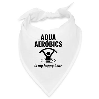 Wassergymnastik Aquatische Fitness Aqua Exercise - Bandana - Weiß - Vorne