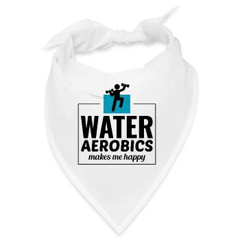 Wassergymnastik Aquatische Fitness Aqua Exercise - Bandana - Weiß - Vorne