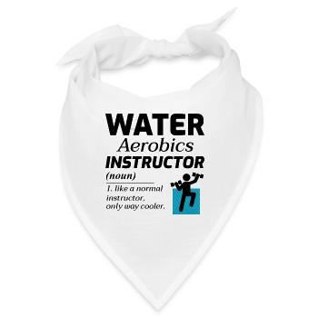 Wassergymnastik Instruktor Aquatic Fitness Trainer - Bandana - Weiß - Vorne