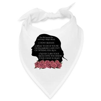 Rose Hathaway, Zen life lessons, Vampire Academy - Bandana - Weiß - Vorne