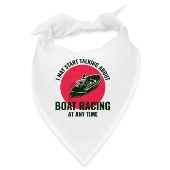 Boat Racing Motorboot Schnellboot Offshore Rennen - Bandana - Weiß - Vorne