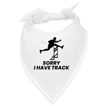 Hürden Hürdenlauf Hürdenläufer Läufer Athleten - Bandana - Weiß - Vorne