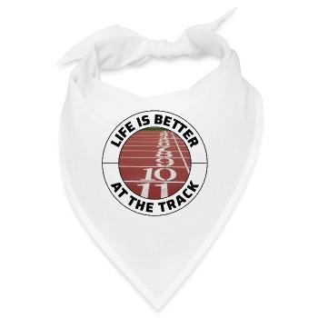 Hürden Hürdenlauf Hürdenläufer Läufer Athleten - Bandana - Weiß - Vorne