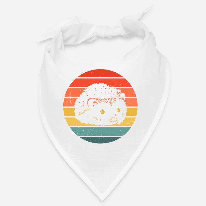 Hedgie Retro Sunset Hedgehog Bandana
