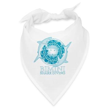 Karibischer Riffhai Bimini Bahamas - Bandana - Weiß - Vorne