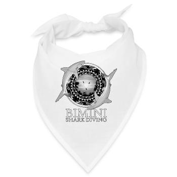 Karibischer Riffhai Bimini Bahamas - Bandana - Weiß - Vorne