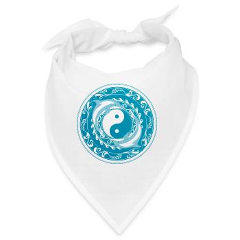 Yin Yang Delfine - Bandana - Weiß - Vorne