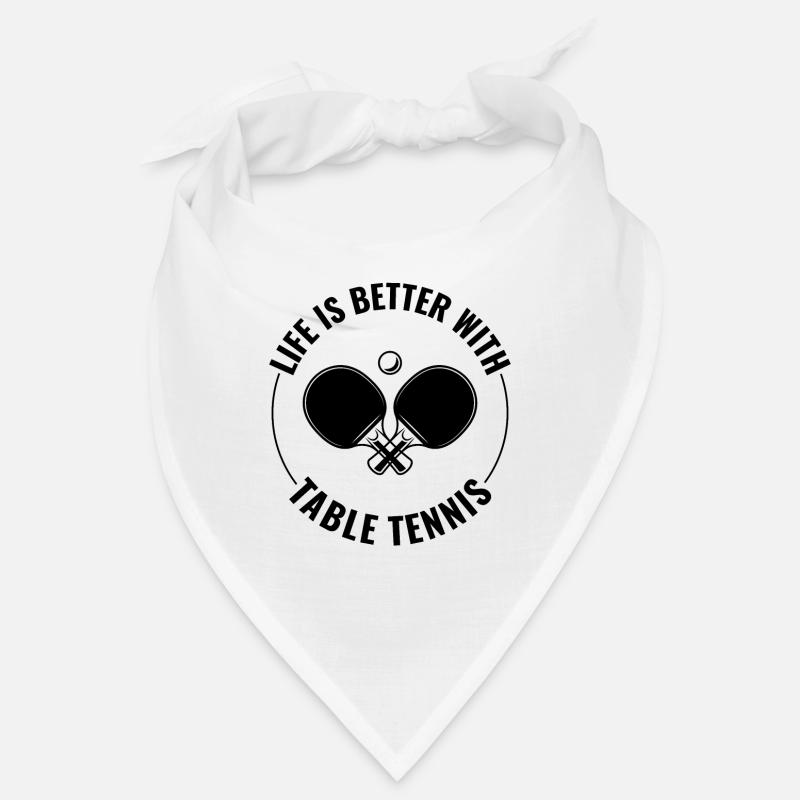 Ping Pong Master Entraîneur de Tennis de Table Paddle Player Bandana