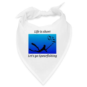 Speerfischen Speerfischen Speerfischer Fischen - Bandana - Weiß - Vorne