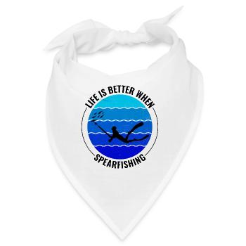 Speerfischen Speerfischen Speerfischer Fischen - Bandana - Weiß - Vorne