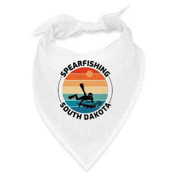 Speerfischen Speerfischen Speerfischer Fischen - Bandana - Weiß - Vorne