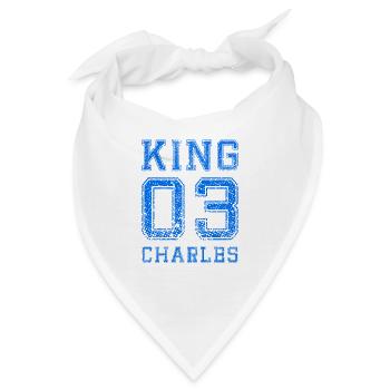 König Charles III England Prinz Charles - Bandana - Weiß - Vorne