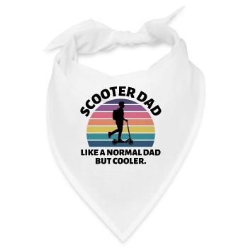 Elektroroller Papa Fahrer E-Scooter Vatertag - Bandana - Weiß - Vorne