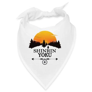 waldbaden shinrin yoku waldmeditation - Bandana - Weiß - Vorne
