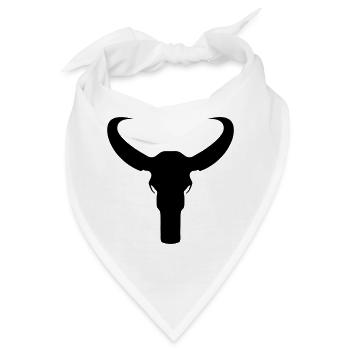 Bulle Skelett - Bandana - Weiß - Vorne