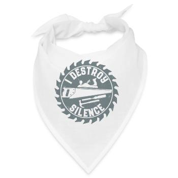 Tischler - Bandana - Weiß - Vorne