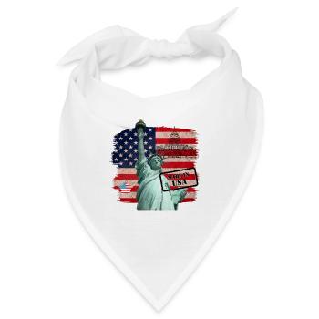 Freiheitsstatue, USA - Bandana - Weiß - Vorne