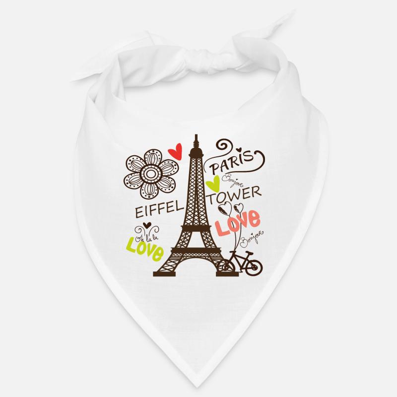 Paris Eiffelturm Arc de Triomphe Liebe aus Frankre Bandana