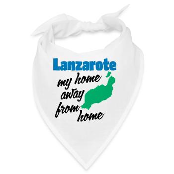 Lanzarote, mein zweites Zuhause - Bandana - Weiß - Vorne