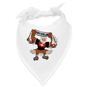 Schweizer Adler - Bandana - Weiß - Vorne