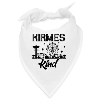 Kirmeskind Jahrmarkt Rummel Volksfest Schausteller - Bandana - Weiß - Vorne