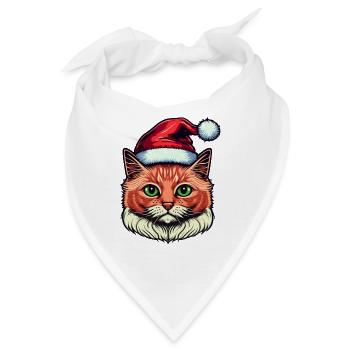 Schönes Weihnachtskatzendesign, ein ausgezeichnetes - Bandana - Weiß - Vorne