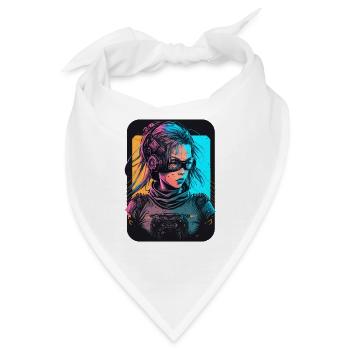 Futuristic Girl das ausgezeichnete Geburtstagsgeschenk für - Bandana - Weiß - Vorne