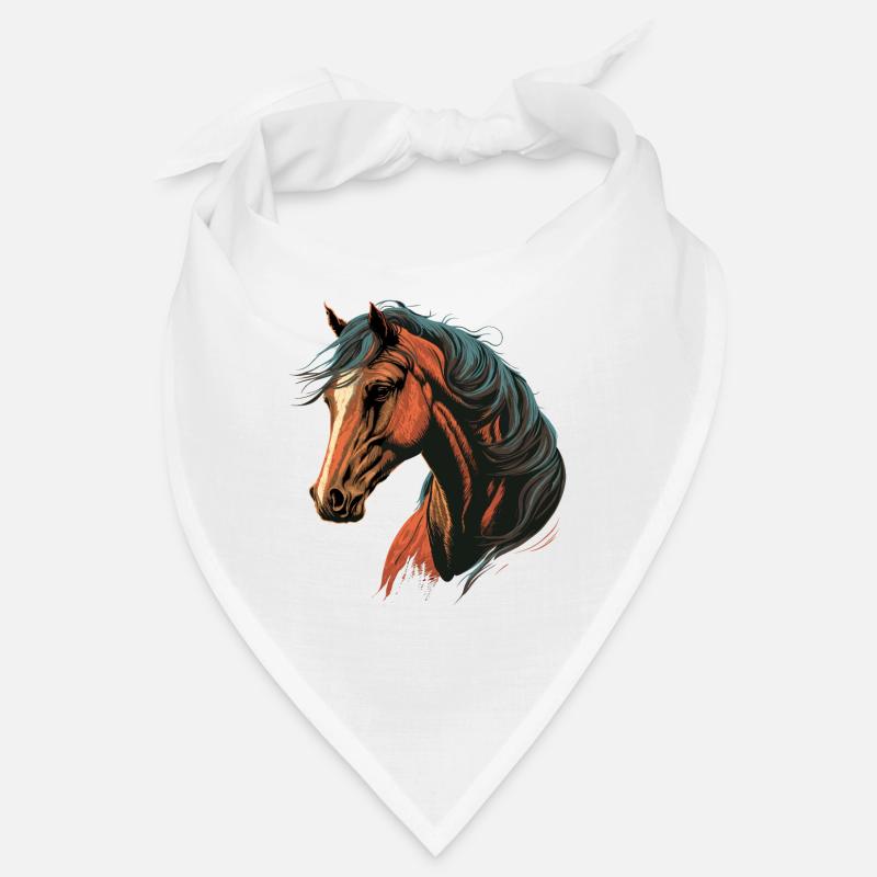 Tête de cheval de course Bandana