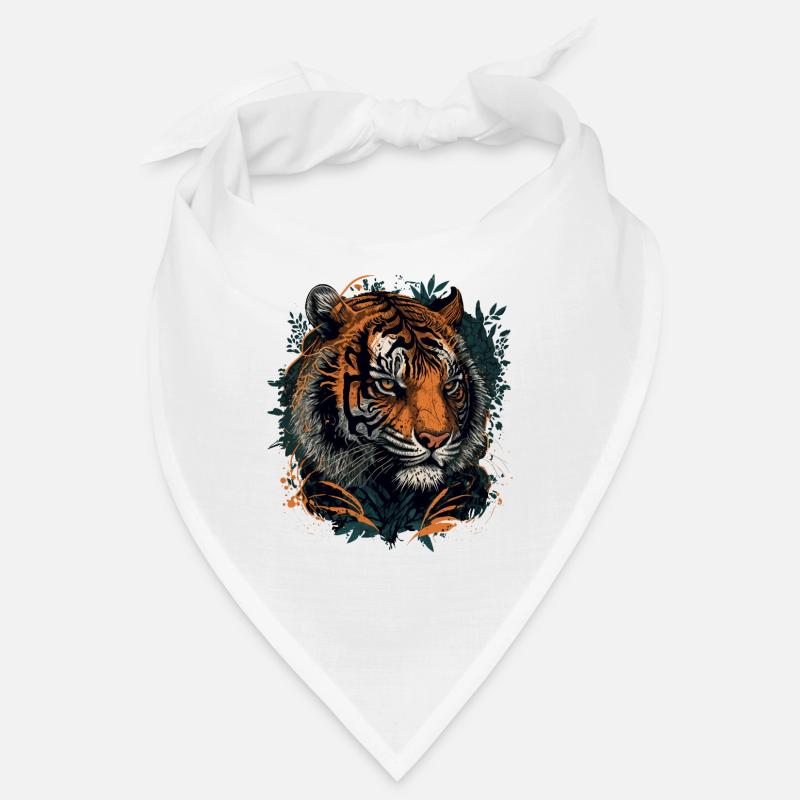 Eine digitale Tiger-Illustration Bandana