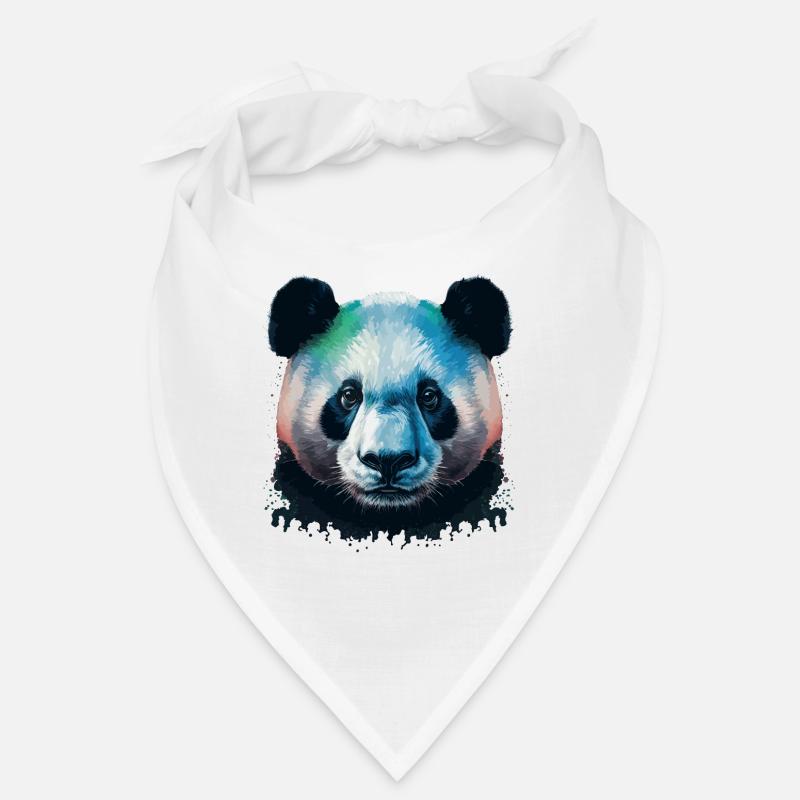 Farbiger Panda Bandana
