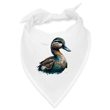 Meine Ente ist deine Ente - Bandana - Weiß - Vorne