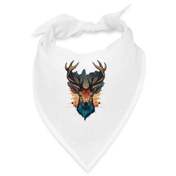 Hirschjagd - Bandana - Weiß - Vorne