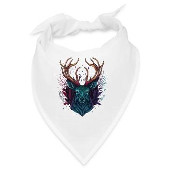 Hirsch - Bandana - Weiß - Vorne