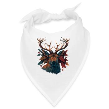 Hirschjagd Liebhaber - Bandana - Weiß - Vorne