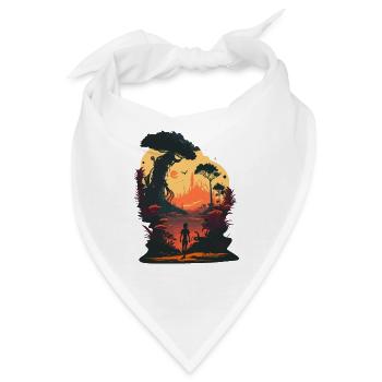 farbenfroh - Bandana - Weiß - Vorne