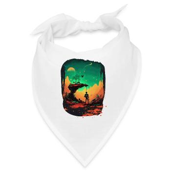 Mein Kunstwerk - Bandana - Weiß - Vorne