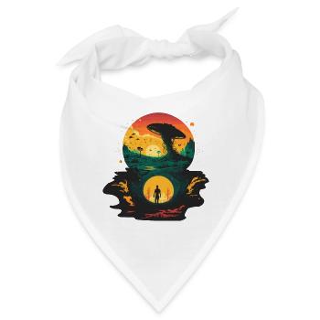 Alien-Portal - Bandana - Weiß - Vorne