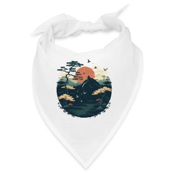 Landschaft - Bandana - Weiß - Vorne