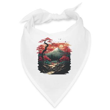 Japan - Bandana - Weiß - Vorne
