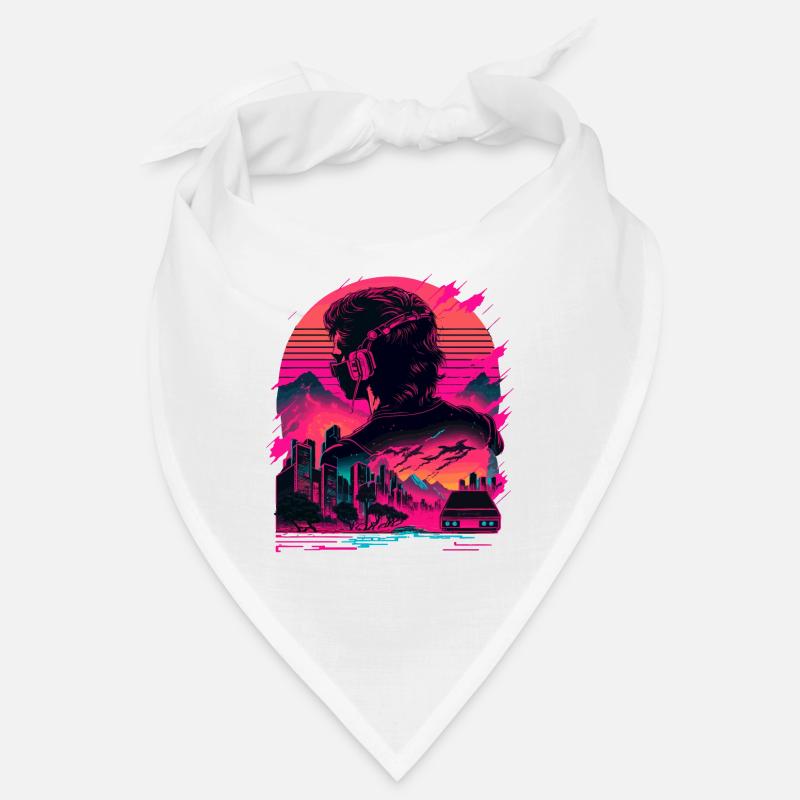 Synthwave-Raum Bandana
