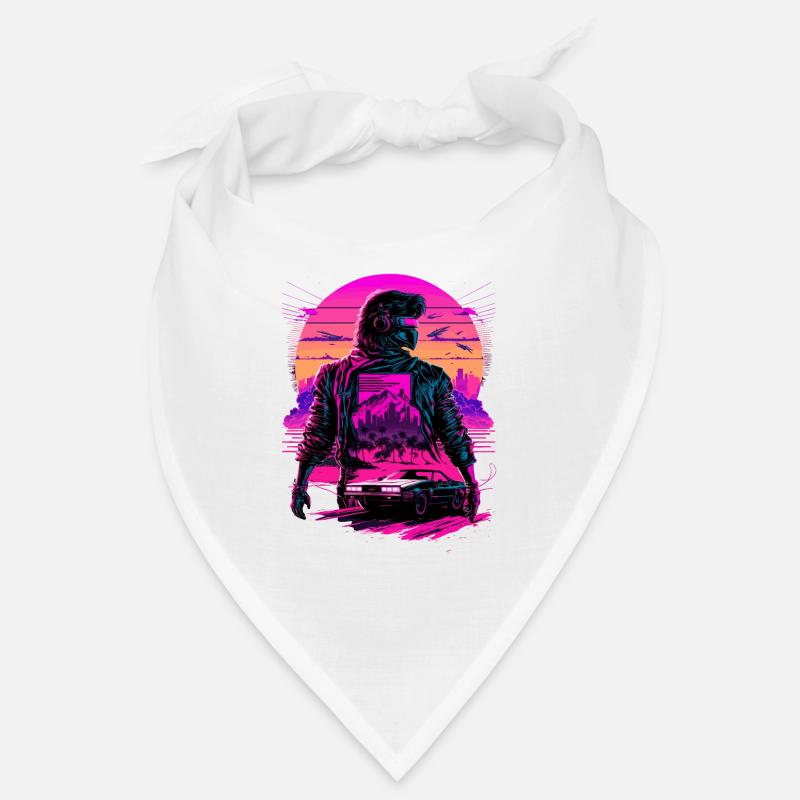 Futuristic Synthwave Bandana