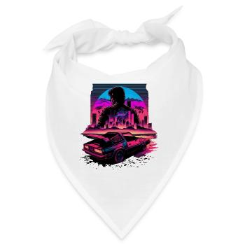 90er Jahre - Bandana - Weiß - Vorne