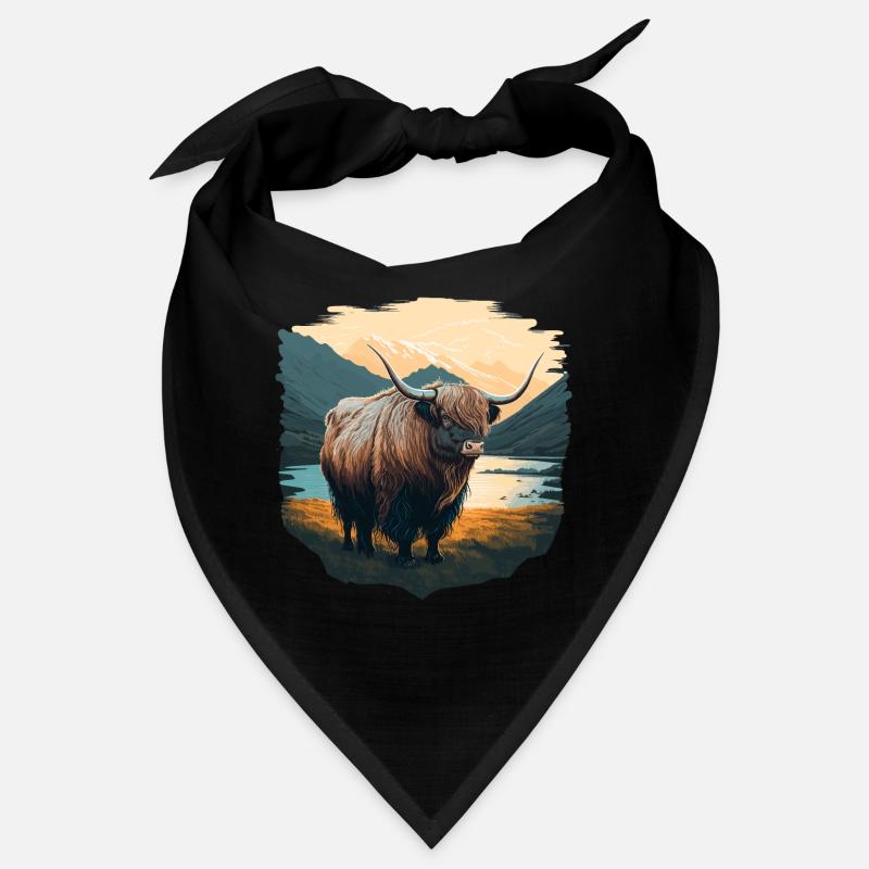 Yak mit See Bandana