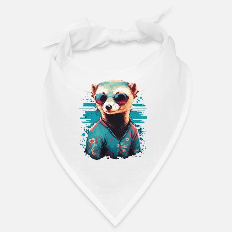Furet avec lunettes de soleil Bandana
